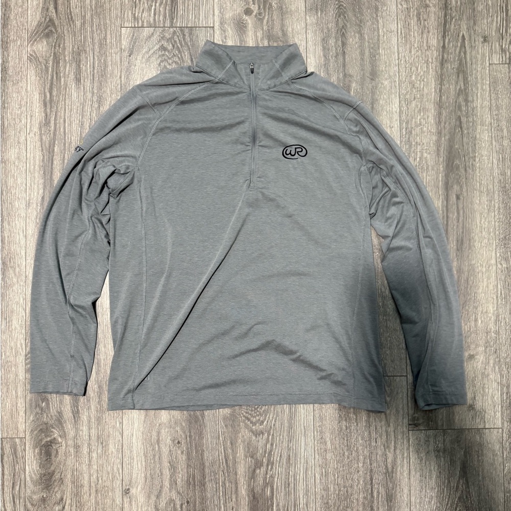 Gray Quarter-Zip Pullover Jacket